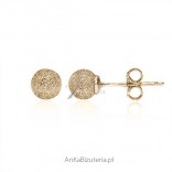 Silver earrings 18K gold-plated with gold