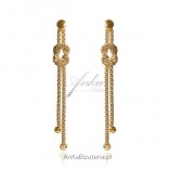Gold-plated silver earrings - Knots