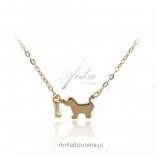 Gold-plated silver necklace "FUD DOG"