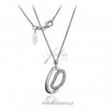 Silver rhodium necklace. Original silver jewelry