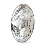 Mary Feeding the Jesus - a charming silver picture for GRAWER gift