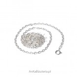 Silver Anker chain diamond-plated 0.25 - Delicate chain for hangers