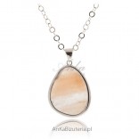 Silver jewelry: Silver pendant with pink aventurine