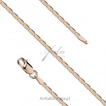 Gold-plated silver chain. Italian jewelry 45 cm