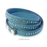 Swarovski jewelry - bracelet with Swarovski blue crystals