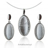 Silver jewelry with cubic zirconia Silver set