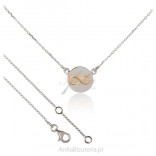 "Silver jewelry" - Necklace with the sign of infinity