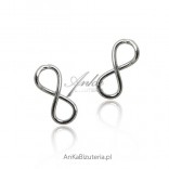 Silver earrings - infinity