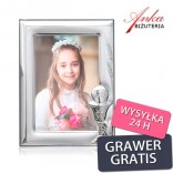 Silver frame for a photo of a wish - A gift for Holy Communion GREATER FOR FREE!