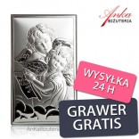 Angels Silver Picture Souvenir for baby Engraving for free