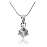 Silver pendant. Mountain crystal