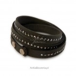 Bracelet Swarovski Alcantra - black