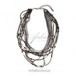 Beautiful jewelry for women. A magnificent necklace. Fashion jewelry
