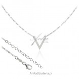 Trendy silver necklace V