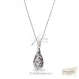 Swarovski Dainty silver necklace Drop