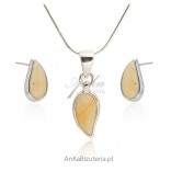 Jewelry with Baltic amber - tear