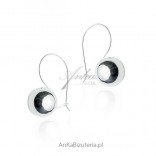 Silver earrings medium balls