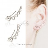 Silver earrings earrings HEARTS