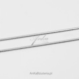Silver chain rhodium plated Snake rope - 35 cm, 50 cm, 55 cm, 60 cm, 70 cm, 80 cm
