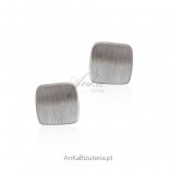 Silver rhodium plated earrings