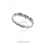 Silver ring "Eyelet" - delicate jewelry