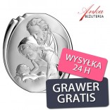 Holy Family Picture of silver for a Gift 10 * 9 cm