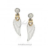 Silver earrings rhodium plated and gold plated