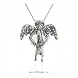 Silver angel pendant