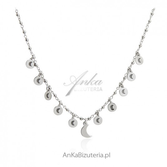 Srebrny naszyjnik choker - Modna biżuteria włoska