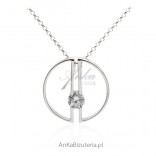 Elegant silver jewelry - Art Deco necklace
