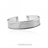 Silver bracelet wide - Elegant silver jewelry