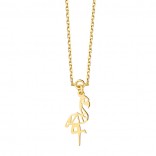Gold-plated silver necklace Flaming - a new celebrity