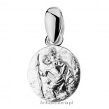 Silver medallion Saint. Christopher