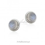Earrings with moonstone with a beautiful blue glow "Blue Moon"