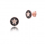 Silver earrings with stick stars - Fashionable Italian jewelry DallAcqua