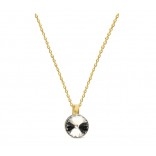 Silver gilt necklace Swarovski - Classic women's jewelry