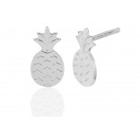 Silver pineapple earrings - Fashionable Italian jewelry