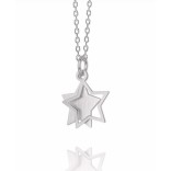 Silver necklace with star - DallAcqua jewelry
