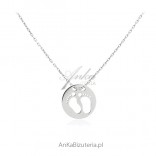 Silver necklace CHILDREN'S BABY A gift for mother