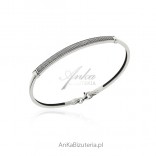 Silver oxidized bracelet - Beautiful silver jewelry