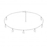 Silver stars choker - Trendy silver jewelry