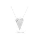 Silver satin heart Beautiful jewelry Dall Acqua