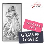Picture of silver: Jesus, I trust in You 12 cm / 6 cm