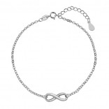 Silver bracelet with infinity - a subtle silver bracelet