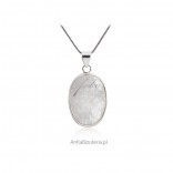 Silver pendant with moonstone Pendant pendant size S