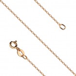 Silver gilded chain ANKIER, collapsible diameter 1.0 mm