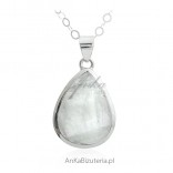 A beautiful moonstone - a silver pendant with an unusual stone