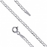 Silver chain Pancerka P0,5 50 cm