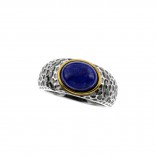 Silver ring with lapis lazuli - Stylish silver jewelry