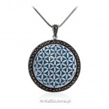 Silver jewelry with marcasite on turquoise stone jewelry